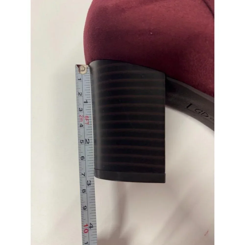 GIANI BERNINI/ Adonnys / Tall / Block Heel / Burgundy / Wine / Italian Boots - Picture 5 of 9